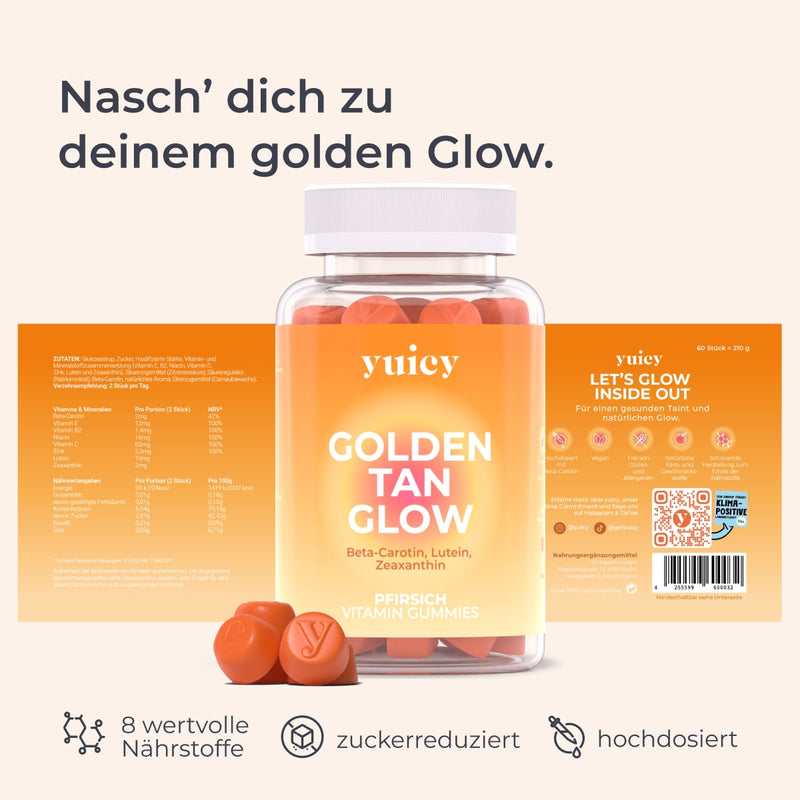 Golden Tan Glow Vitamin Gummies