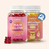 Haar-Vitamin Gummibärchen & Kids D3 & K2 Set