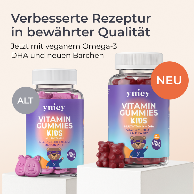 Haar-Vitamin Gummibärchen & Kids-Mulitvitamin Set